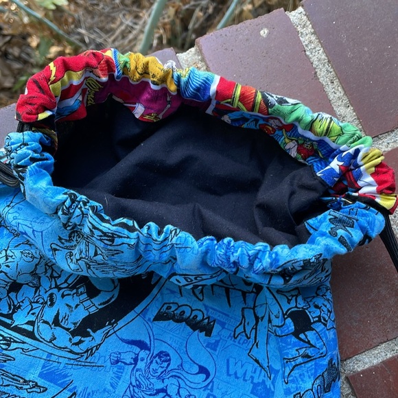 DC Comic HandmadeDrawstring Bag, Backpack - Picture 3 of 5